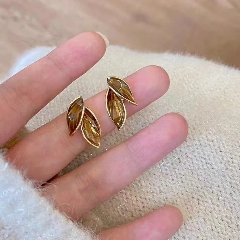 Leafy Stud Earrings