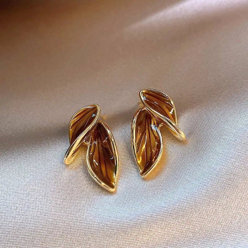 Leafy Stud Earrings