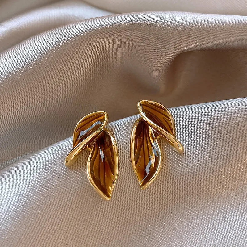 Leafy Stud Earrings