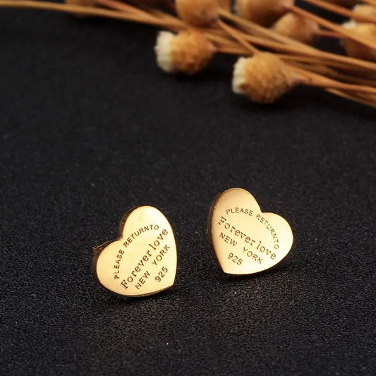 Forever Love Heart Earrings